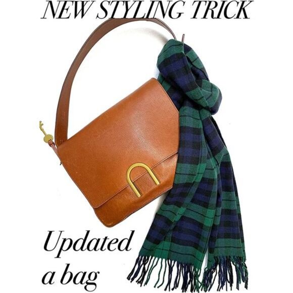 Cashmere Feel Scarf Soft Winter Ombre Nova Buffalo Tartan for Men and Women - Picture 5 of 6